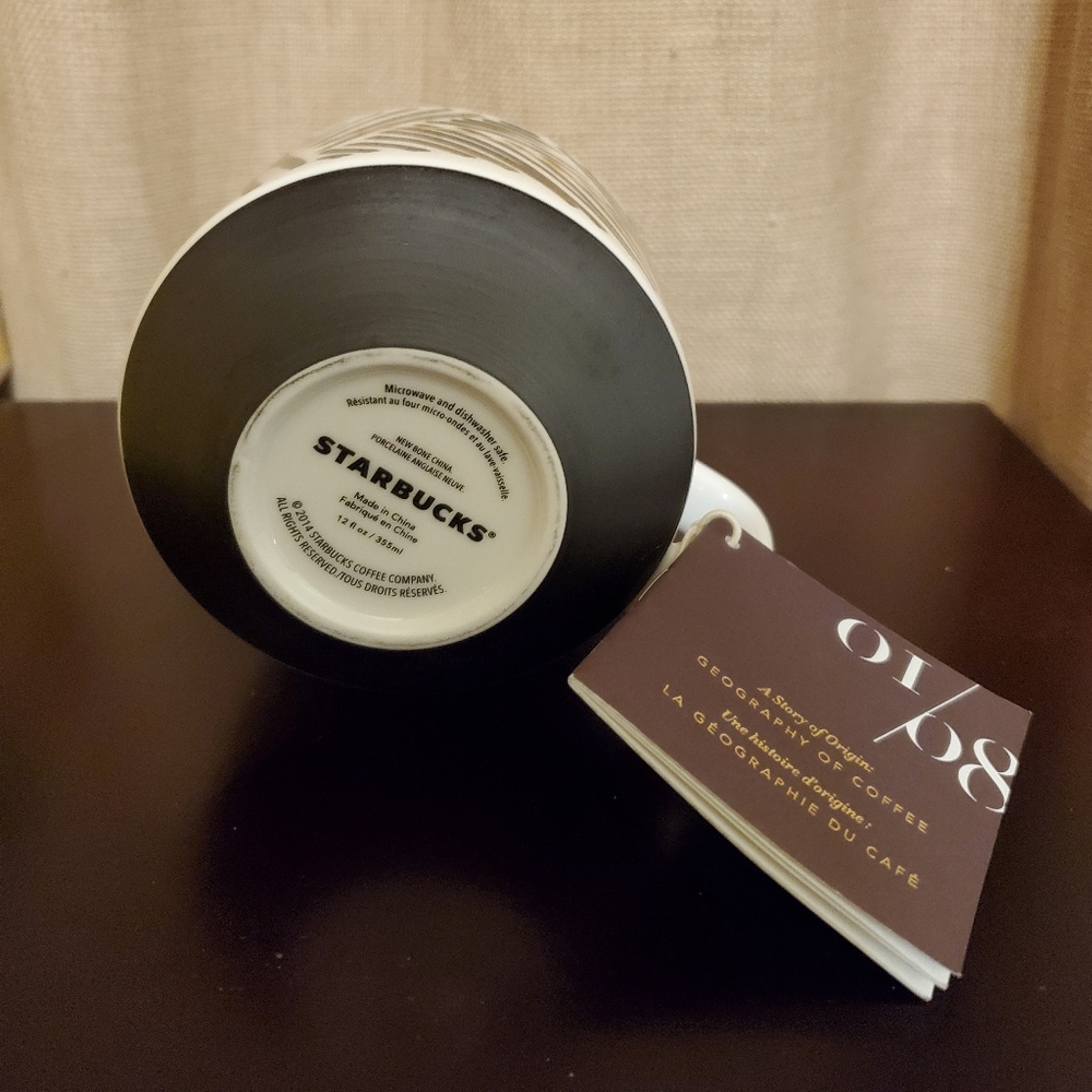 Starbucks Artisan Series 01/08 Geography Origin Coffee Story Ceramic Mug 12oz - Picture 4 of 4
